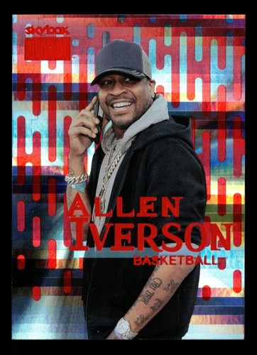 2022 Skybox Metal Universe Champions Premium Star Rubies Allen Iverson 073/100