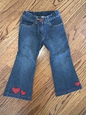 Gymboree EUC Sz 4 Sequin Heart Jeans Valentines Girls