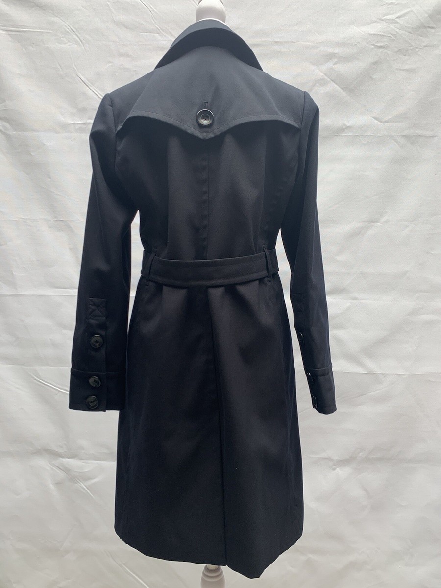 Trina Turk coat size Black women’s trench Excellent Condition