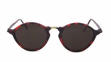 Club LA 8603 Unisex Vintage P3 Burgundy Black Keyhole Combo Sunglasses 90s Italy