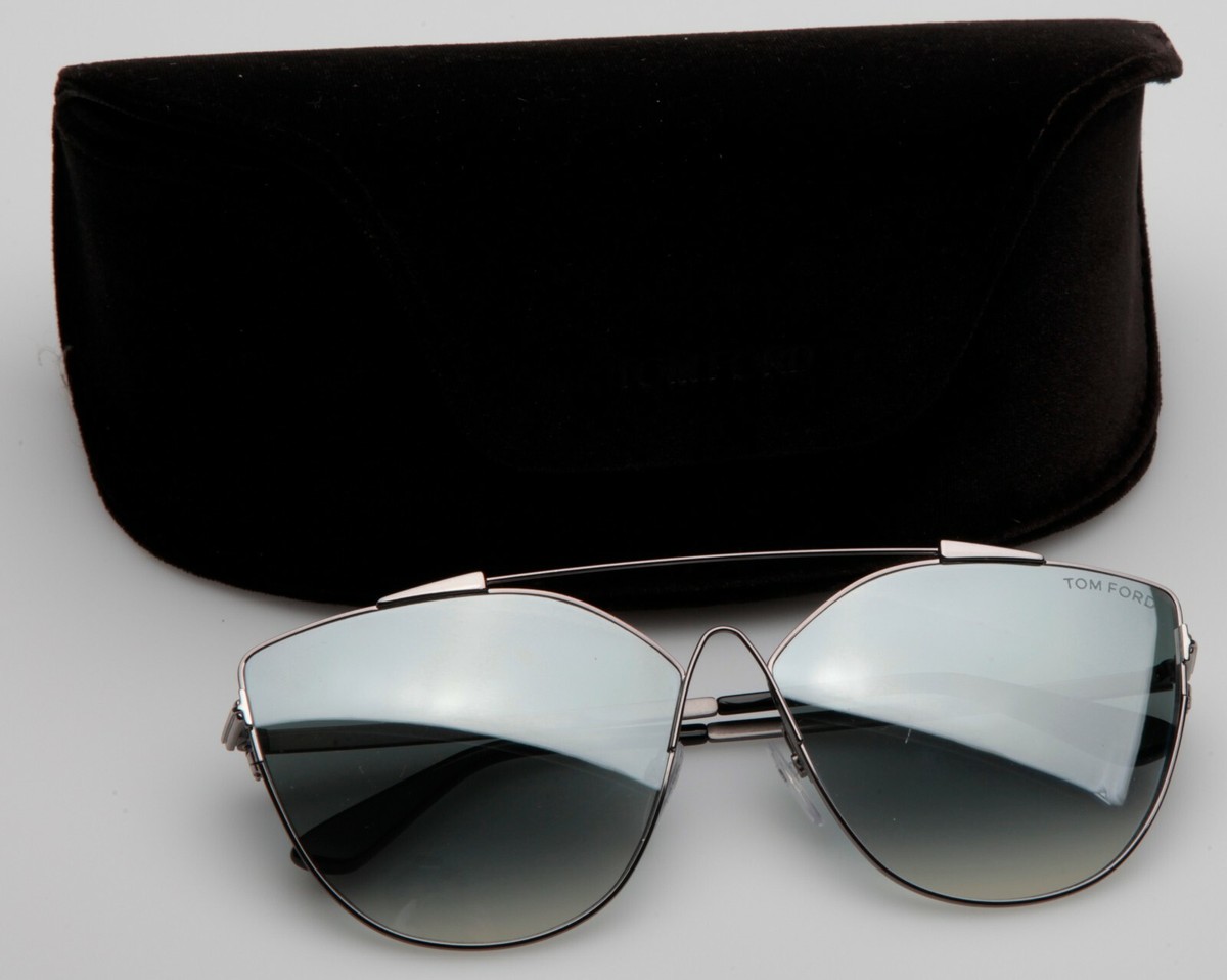 New TOM FORD Jacquelyn-02 TF563 14X Silver Sunglasses 64-12  display picture 1
