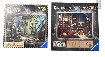 Ravensburger Escape Puzzle Game The Forbidden Basement & Space Oddesy New Sealed