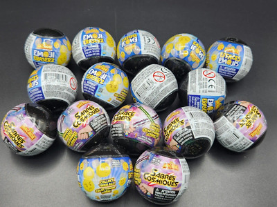 Lot of 16 ORB Arcade Capsules EMOJI ERASERZ and SPACE SABERS Mystery Toys