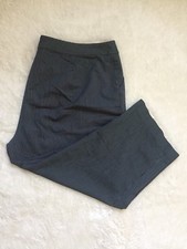 Worthington Woman Stretch Pinstripe Dark Navy Blue Cropped Pants Plus Size 22