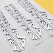 Fender&Rear Badge For Silverado High Country Emblem 19-22 Nameplate Gloss Silver