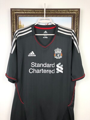Liverpool Away football shirt 2011 Soccer Adidas Jersey Mens