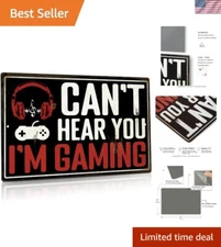 Charming Quote Metal Sign for Game Rooms and Bedrooms - Rustic Finish