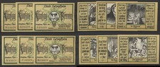 Schopfheim  6 x 50 Pfennig mit Gr&uuml;ndruck Notgeld  Serienschein Baden  G / M 1201