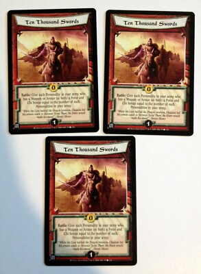 Ten Thousand Swords (3) L5R Legend of the Five Rings CCG Hidden City HC
