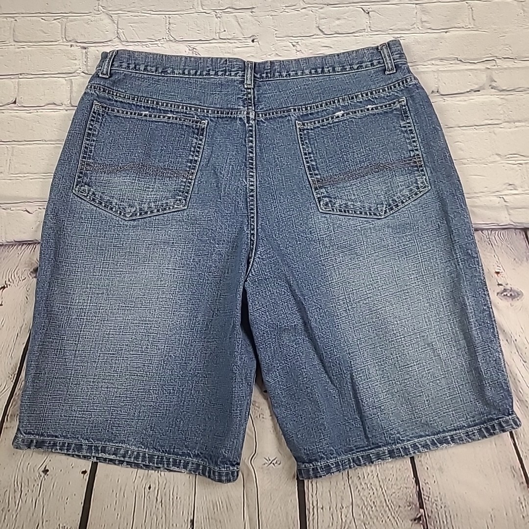 LOT OF 2 Vintage Foot Locker Denim Shorts Mens Sz 40 Baggy