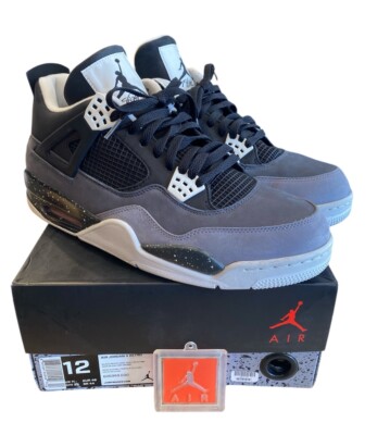 1561) NIKE Air Jordan IV Retro Fear Pack Black/Grey 626969-030 Men's Size  12 887229222440|