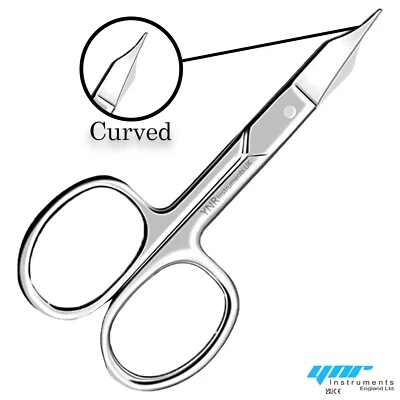 YNR Professional Finger Toe Nail Scissors Curved Arrow Steel Manicure Cuticle NAIL