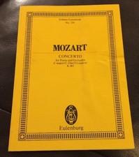 Eulenburg No. 739 Mozart Concerto For Piano And Orchestra C Major