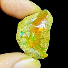 45.20 Cts Natural Ethiopian Opal Rough 31x23mm Huge Untreated Loose Gemstone