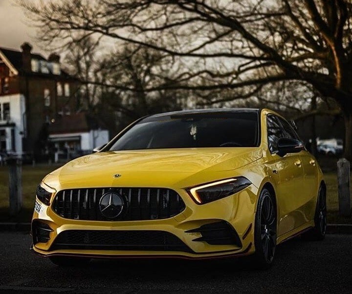 LuxuryAutomotive.it - Griglia Radiatore Mascherina Mercedes Classe a W177 Dal 2018-2022 Nera Lucida - Miniatura 3