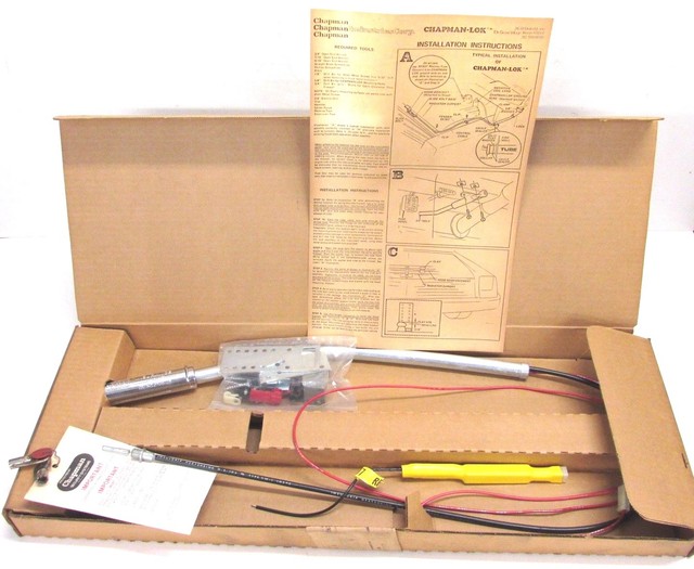 NOS! VINTAGE 1978 CHAPMAN LOK, OLD SCHOOL AUTO SECURITY SYSTEM ANTI