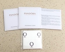 3x Pandora Jewelry Polishing Cloth Charm/Ring/Bracelet S 925 Silver - LOT of 3