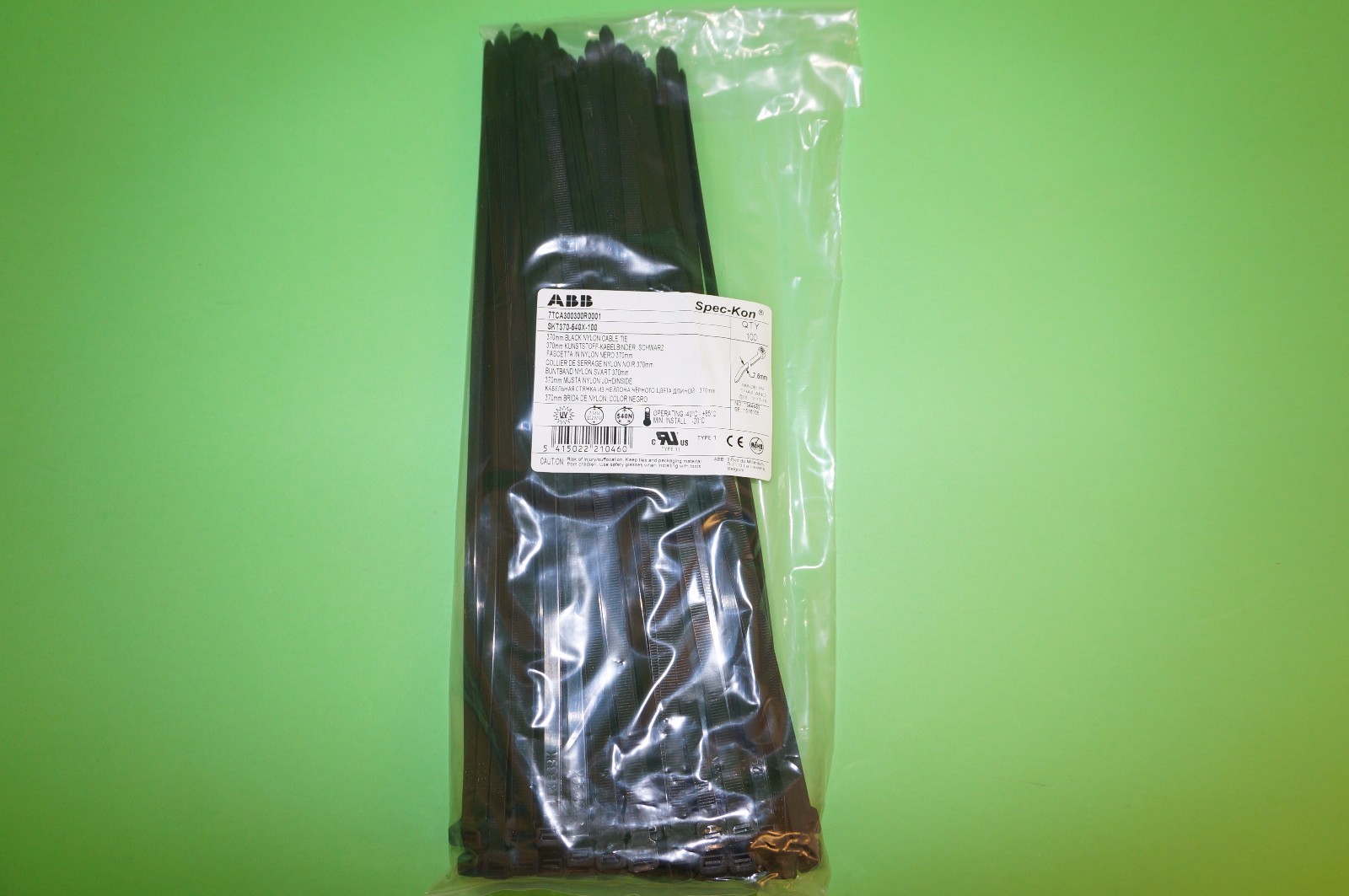 ABB Kabelbinder 370 X 4 8 Mm schwarz UV resistent online kaufen | eBay