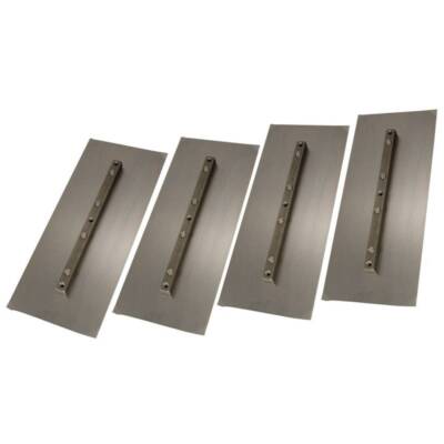 Trowel Blade Finish Blade 6'' x 14'' Fits Various Trowel Machines - Pack of 4