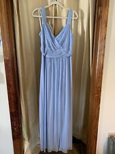 Davids Bridal dress Ice Blue with matching Shawl size 12