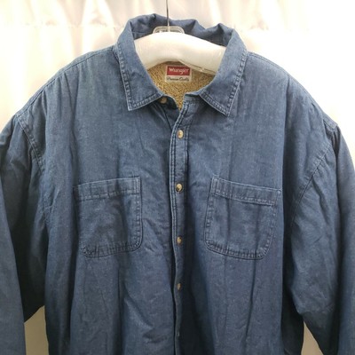 lined denim shirt jacket