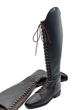 Reitstiefel Lammfell Schnürung Gr 43/44 H 52...