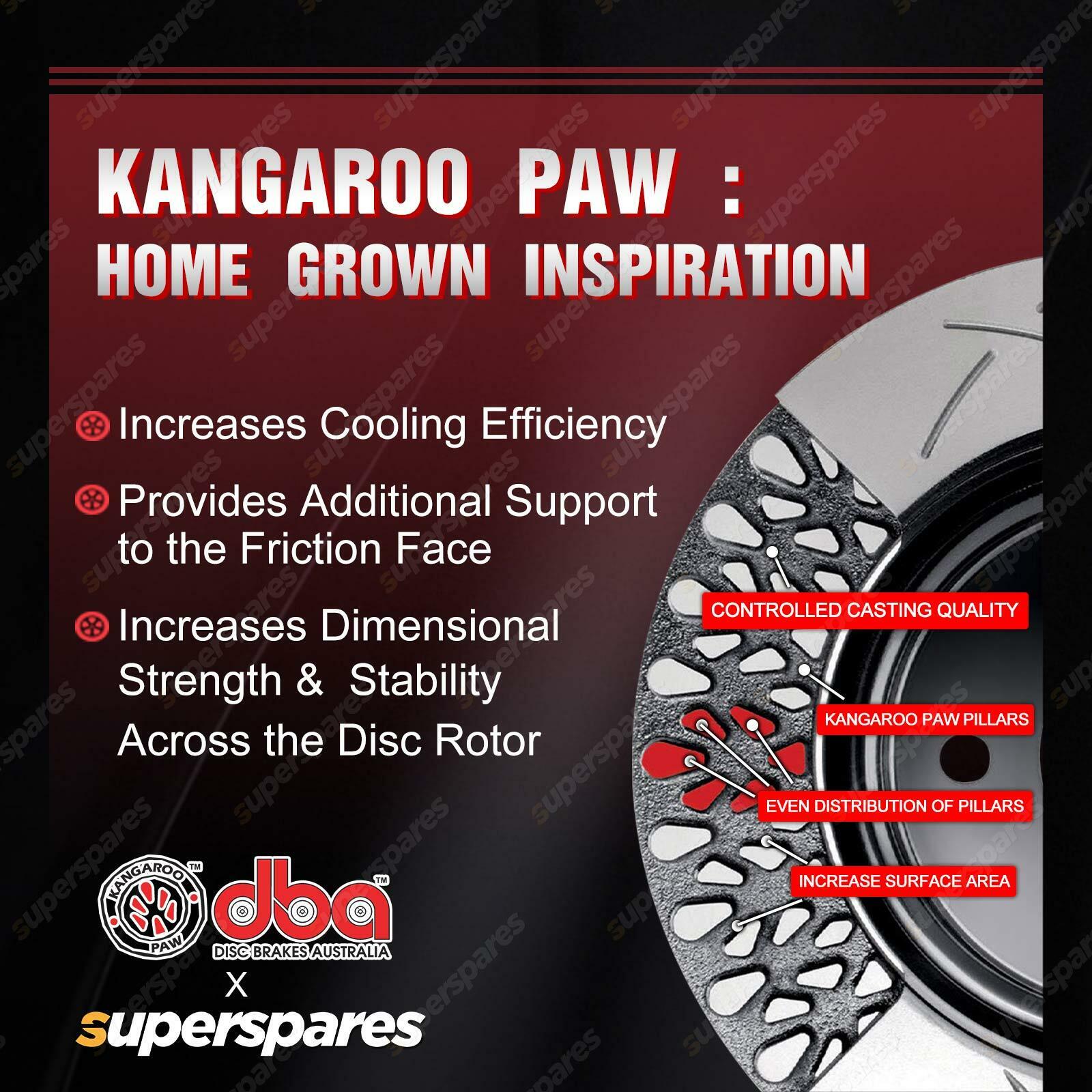 DBA Drilled Front Disc Brake Rotors for Honda CRV RD Integra Type R S ...