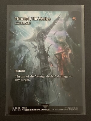 Thrum of the Vestige - Lightning Bolt U 0040 - MTG - Final Fantasy