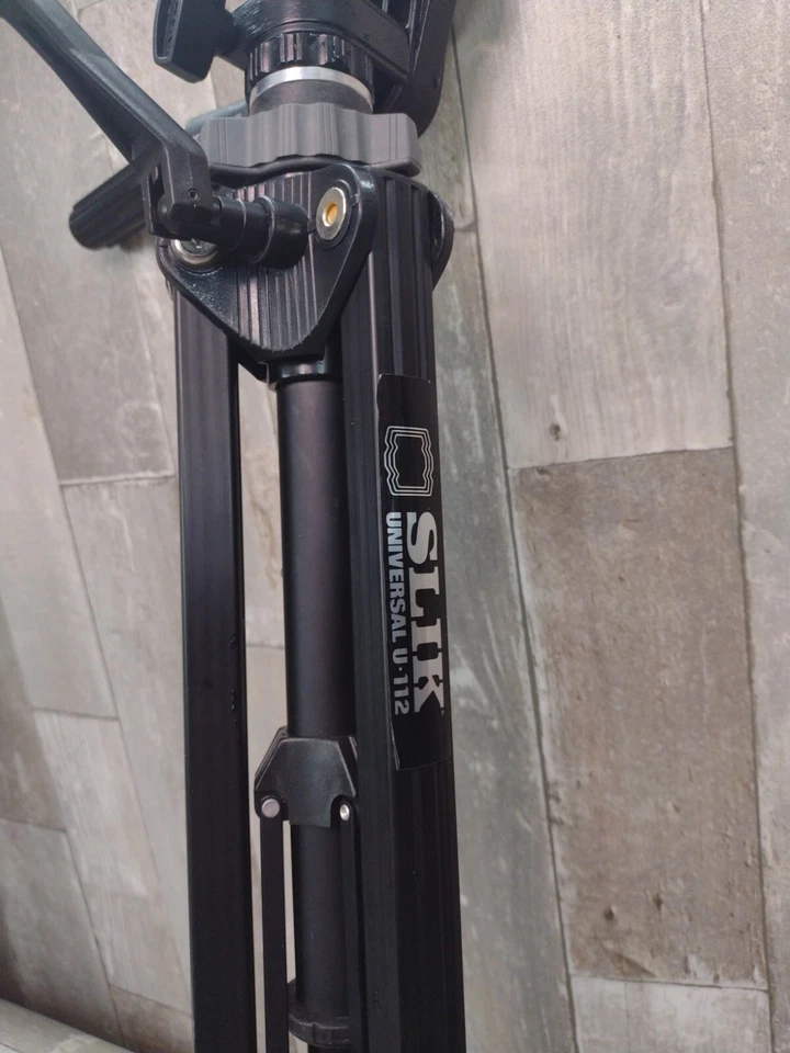 SLIK U-112 Universal Tripod Cat Camera Video Photography Tripod Nice Used Cond. - Image 2 of 4