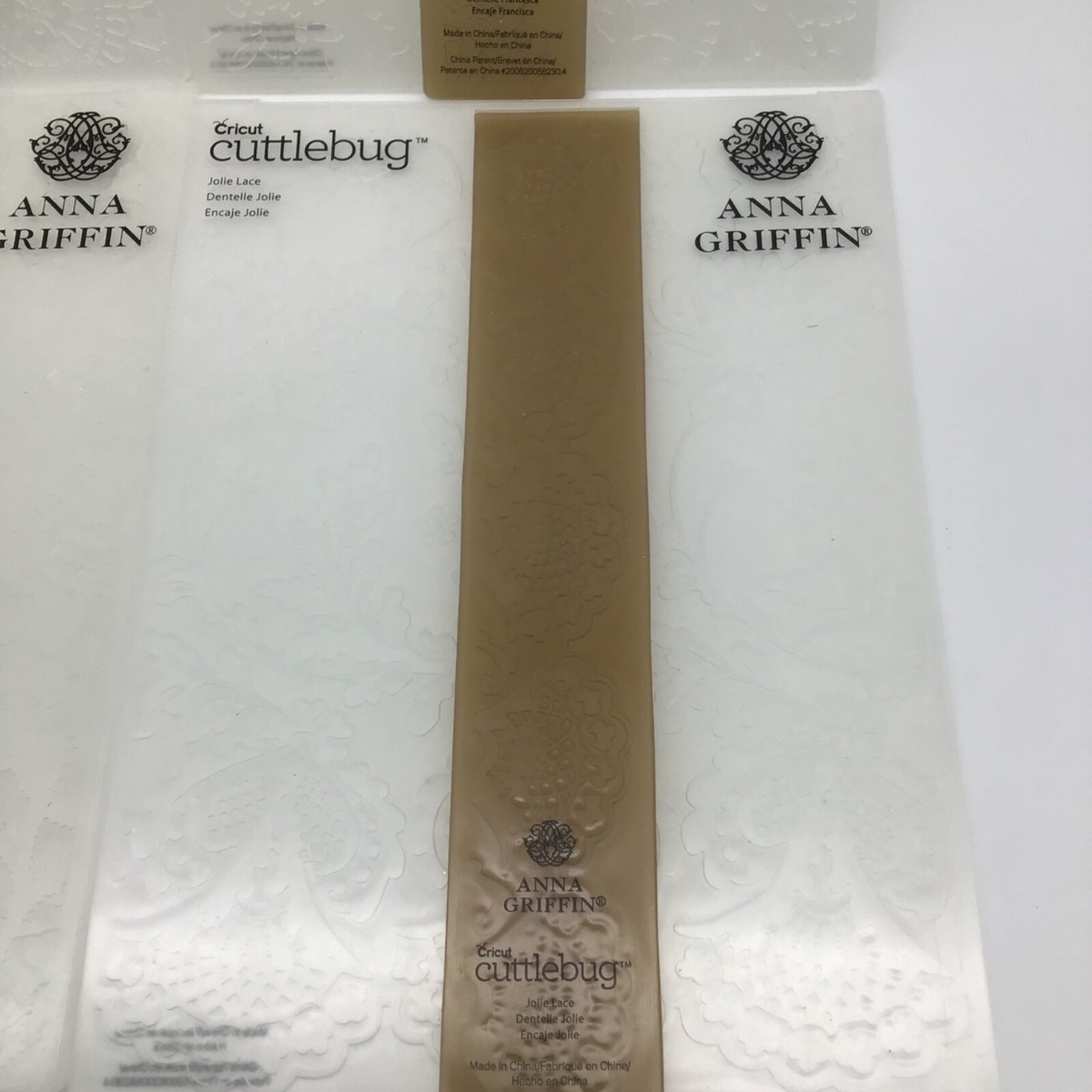 Cricut Cuttlebug Anna Griffin Embossing Folders & Borders 7 In x 5