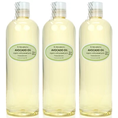 DR ADORABLE Avocado Oil 100% Pure Cold Pressed Oil Organic You Pick Size Free Shipping