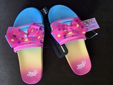 JoJo Siwa Girls Sandals Slip Ons Size 5-6 Multi-colored