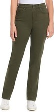 NWT Gloria Vanderbilt Women's Classic High Rise Tapered Jean: Pine Glen 18 Short