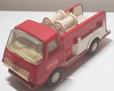 Tonka 55250 Feuerwehrauto rot / weiß 70er Jahre sieht v guter Zustand ohne Leiter