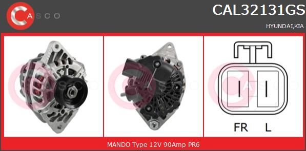 Alternateur Kia Soul puissance de charge stable pour Hyundai i30 essence 1.4 et 1.6