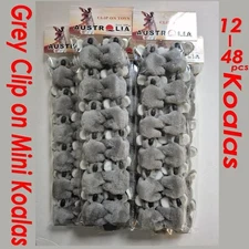 12-48pcs Australian Souvenir mini Koala Grey Clip On plush Koalas Toy Australia