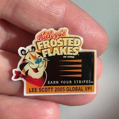 Kellogg's Frosted Flakes Earn Your Stripes Lee Scott 2005 Global VPI Lapel Pin
