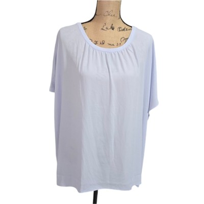 LOFT PLUS Women's Periwinkle Open Back Dolman Sleeve Top 20/22