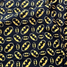 Batman Logo DC Comics Camelot 100 Cotton Fabric SBTHY 18" x 44" NEW