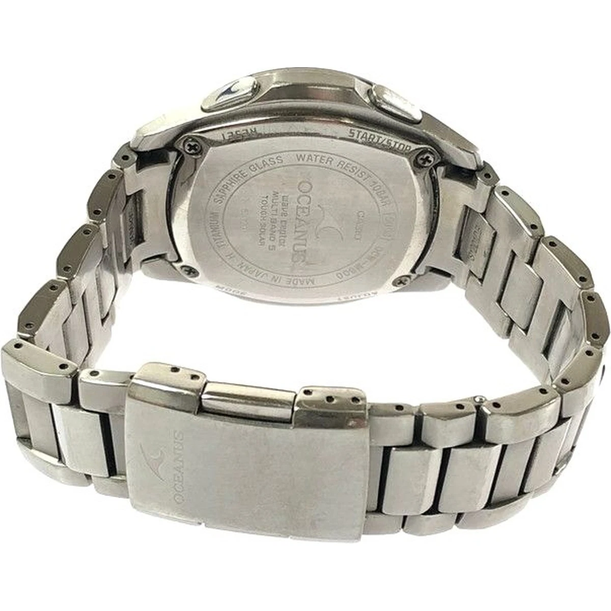 Reloj Casio Oceanus OCW-M800TBJ Titanio Multi Banda 5 Resistente Solar Cronógrafo