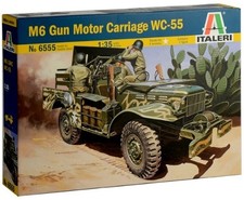 Italeri 37 Mm Gun Motor Carriage M6 Kit '1:35 IT6555 Modellino