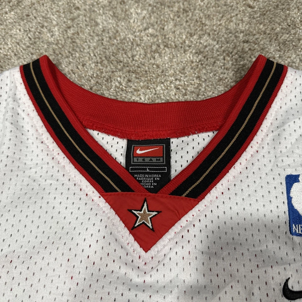 Camiseta deportiva Allen Iverson vintage Nike Sixers Swingman talla L para hombre Foto 4 de 4