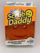 Scrub Daddy Colors Pink Scratch Free Sponge 4" Wide