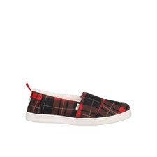 TOMS Alpargata Plaid Cozy Slip On Youth Girls Size 6 M Flats Casual 10018654T