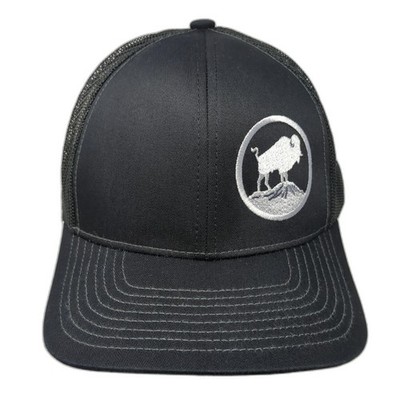 We'll Get You Wet Snapback Trucker Hat Black One Size Embroidered