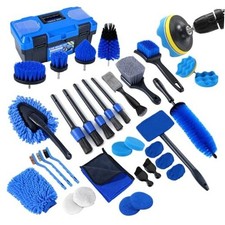 36Pcs Car Detailing Kit, Car Detailing Brush Set, Car Cleaning Kit, Auto Blue