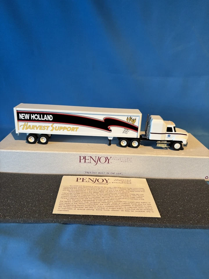 1/64 PENJOY "Edición Limitada" Mack Sleeper CH600, New Holland Harvest Support Foto 3 de 4