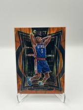 2024-25 Panini Select Concourse De'Aaron Fox #3 Spurs Kings Orange Prizm