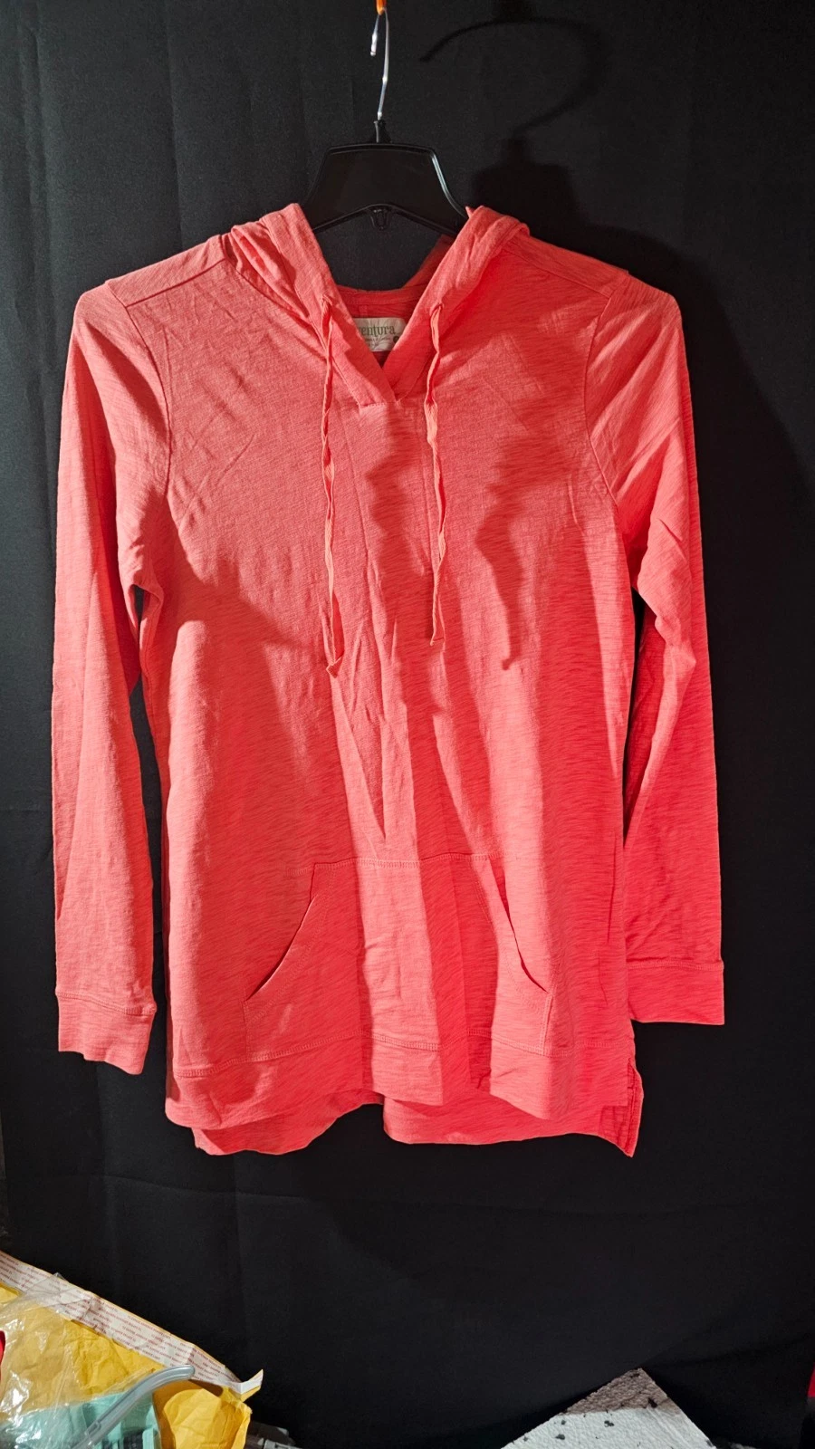 aventura title nine women light weight Cotton hoodies Size S Color Coral Heather