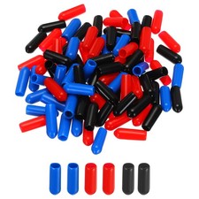 90pcs Rubber End Caps 5.5mm ID Vinyl Round Tube Bolt Cap Cover